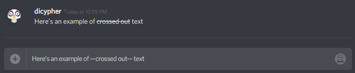 how to strike on discord