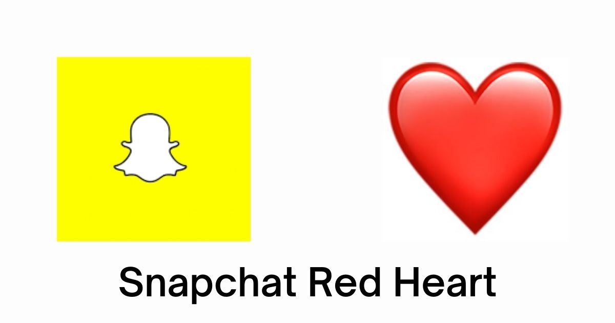 Snapchat red heart