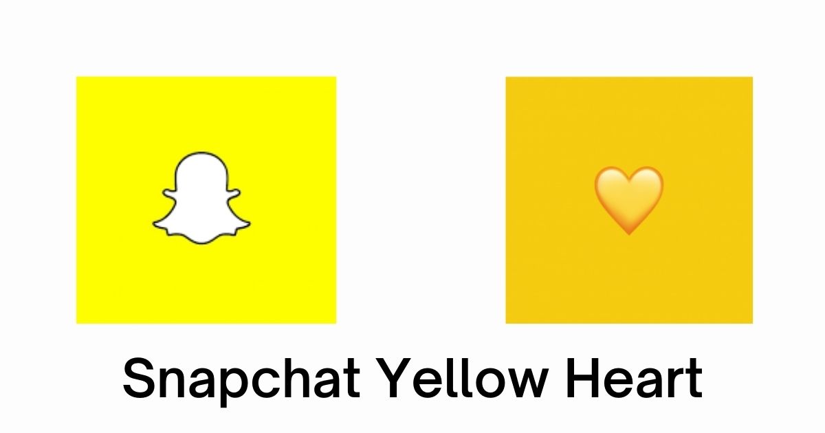 Snapchat yellow heart