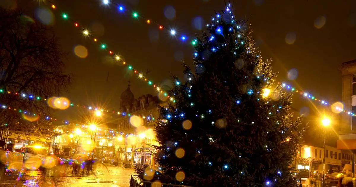 Towns and cities that spend most on Christmas decorations