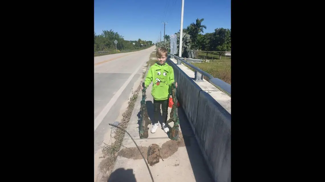 A boy went magnet fishing with Grandpa in South Dade. Police came for what they reeled in.