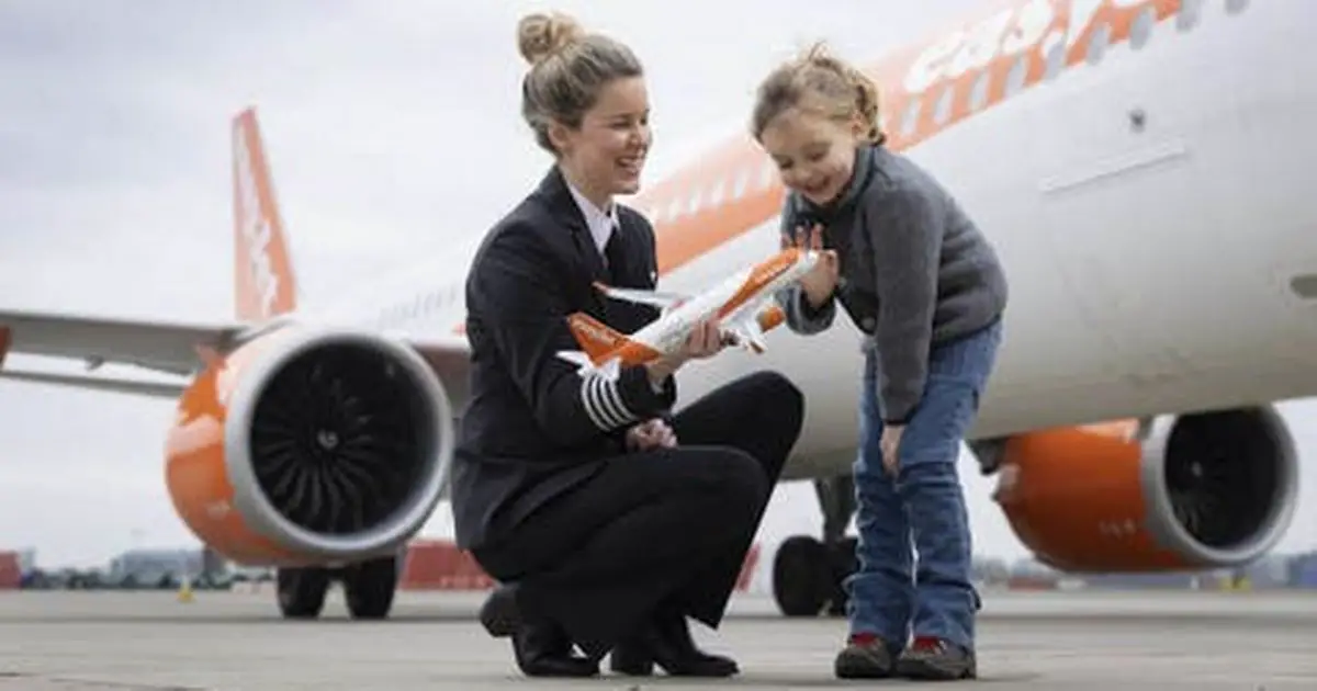 Girls aloft: easyJet wants more women pilots as training programme is relaunched with big advertising campaign