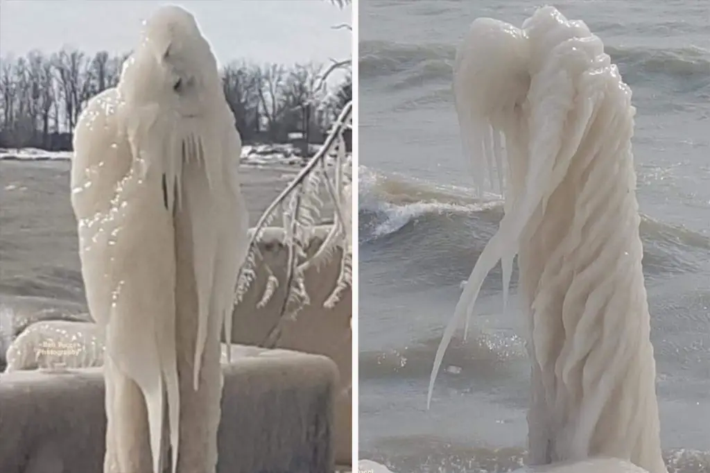 Ice figure in the form of ‘Grim Reaper’ haunts Canadian home
