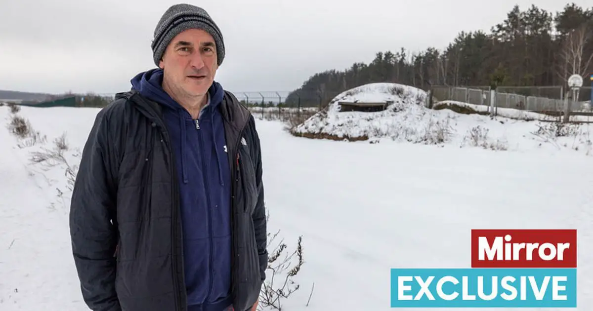 Chris Hughes at the border between Ukraine and Russia