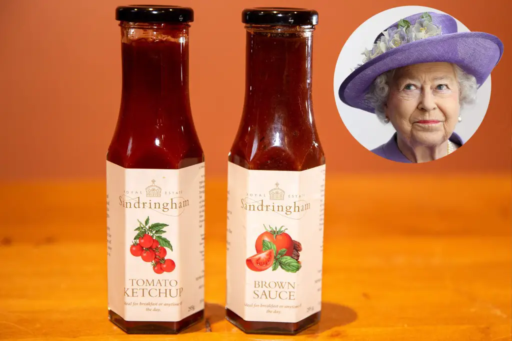 Queen Elizabeth now has her own brand of ketchup, brown sauce