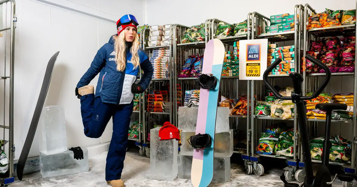 Snowboarder trains in -19C Aldi freezer to pursue Winter Olympics medal dream