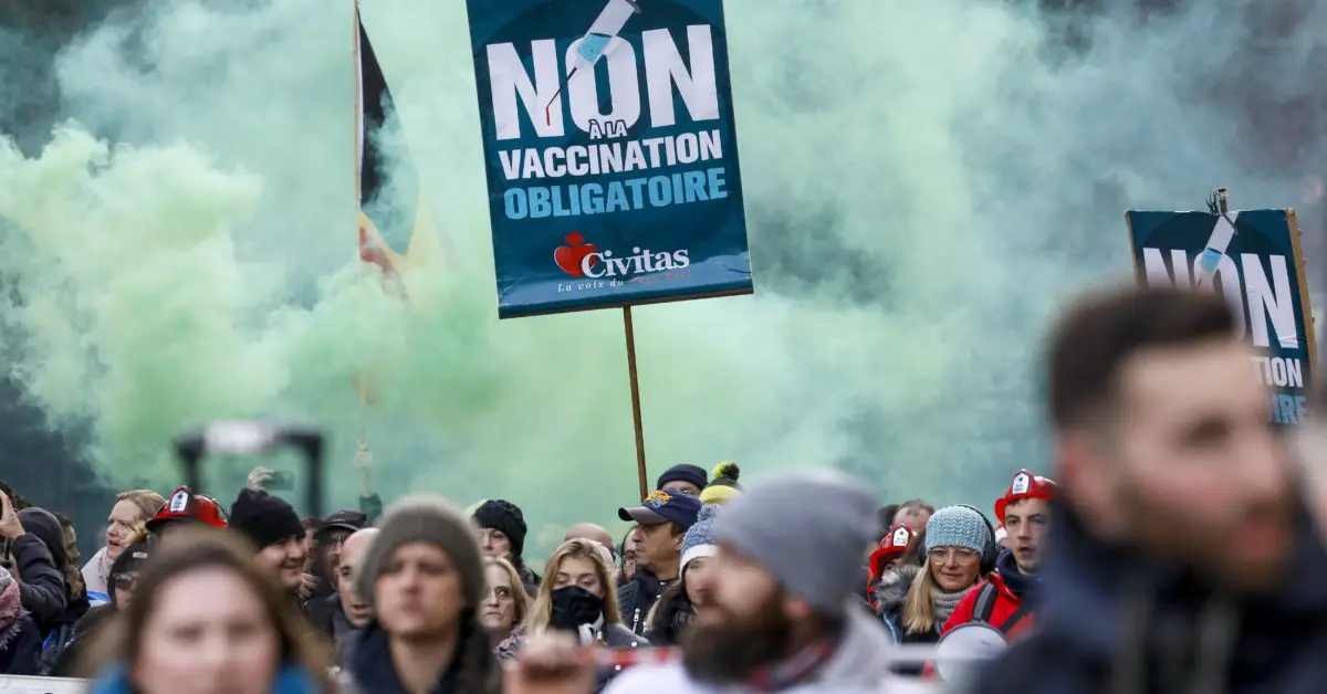 Thousands again protest in Belgium over coronavirus rules
