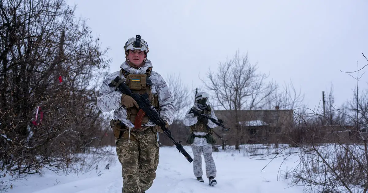 Ukrainian servicemen from the 25th Air Assault Battalion are seen stationed in Avdiivka, Ukraine