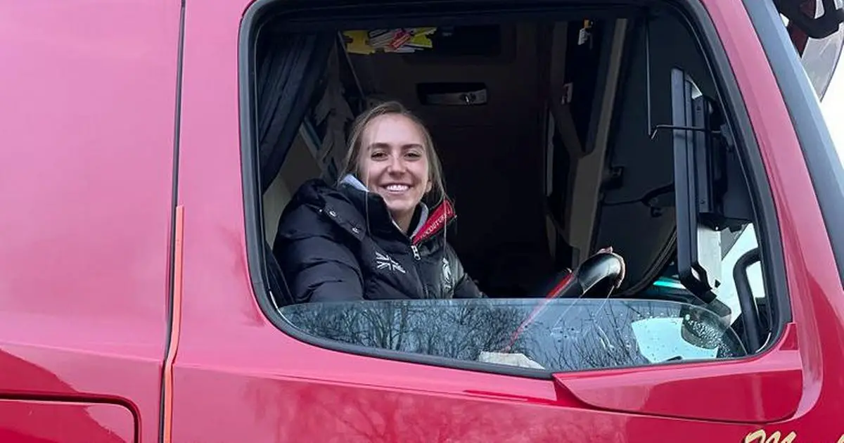 'Anything that breaks the stereotype has to be a good thing' Miss England beauty queen trains to become lorry driver amid trucker shortage