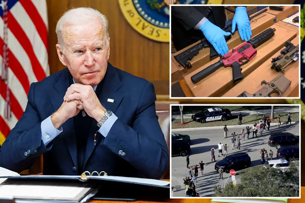Biden urges gun control efforts on Parkland shooting anniversary