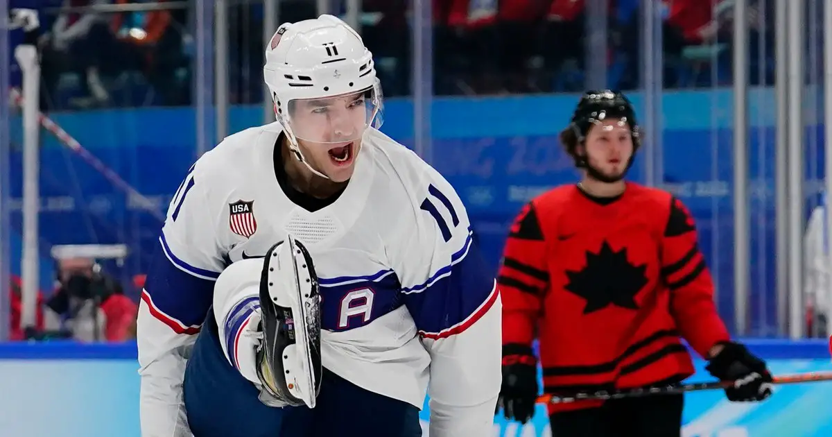 For first time in 12 years, U.S. men’s hockey win against Canada at Olympics