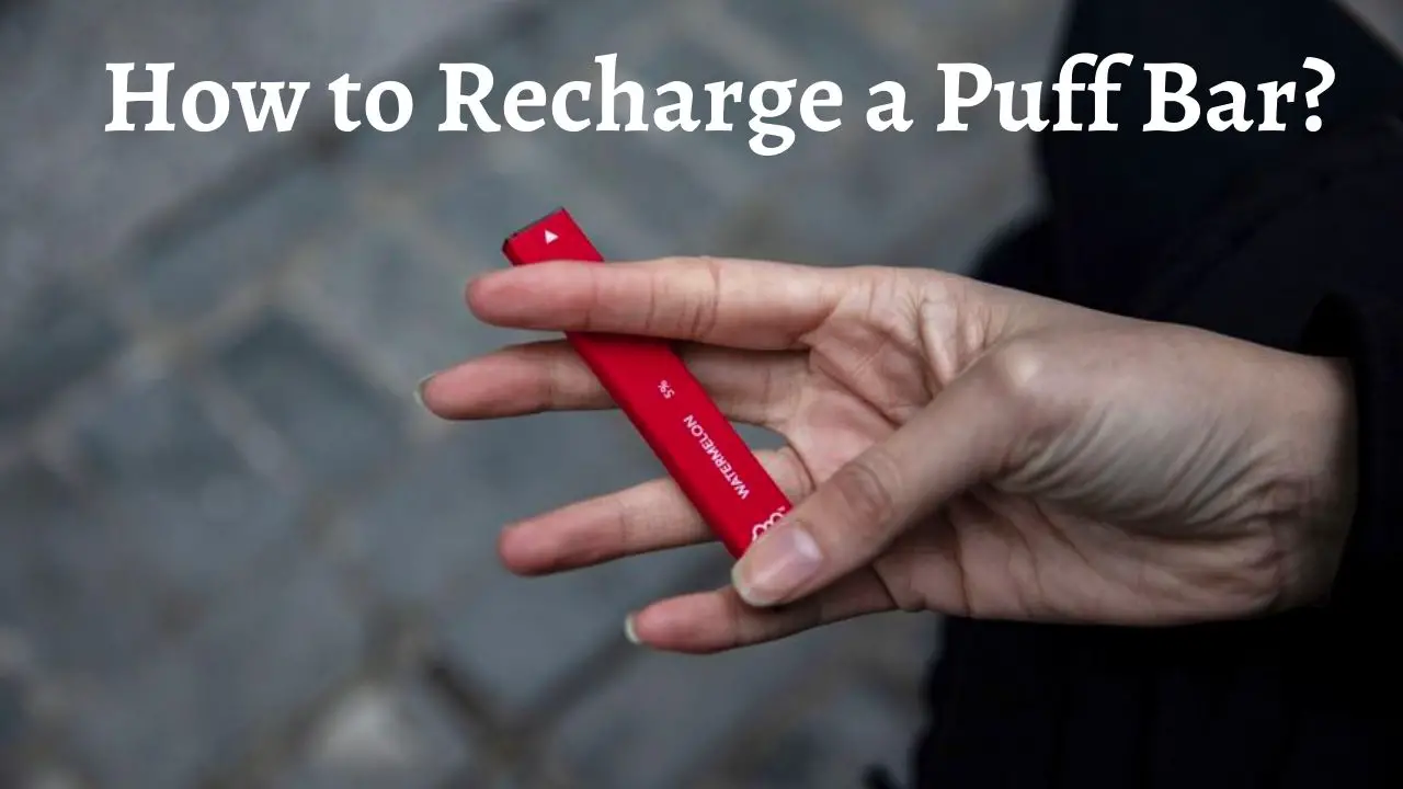 how to recharge a puff bar