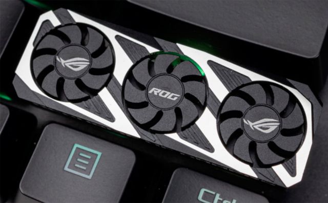 In The Absence Of Stock GPUs, Asus Introduces A ROG Strix Key With Spinning Fans