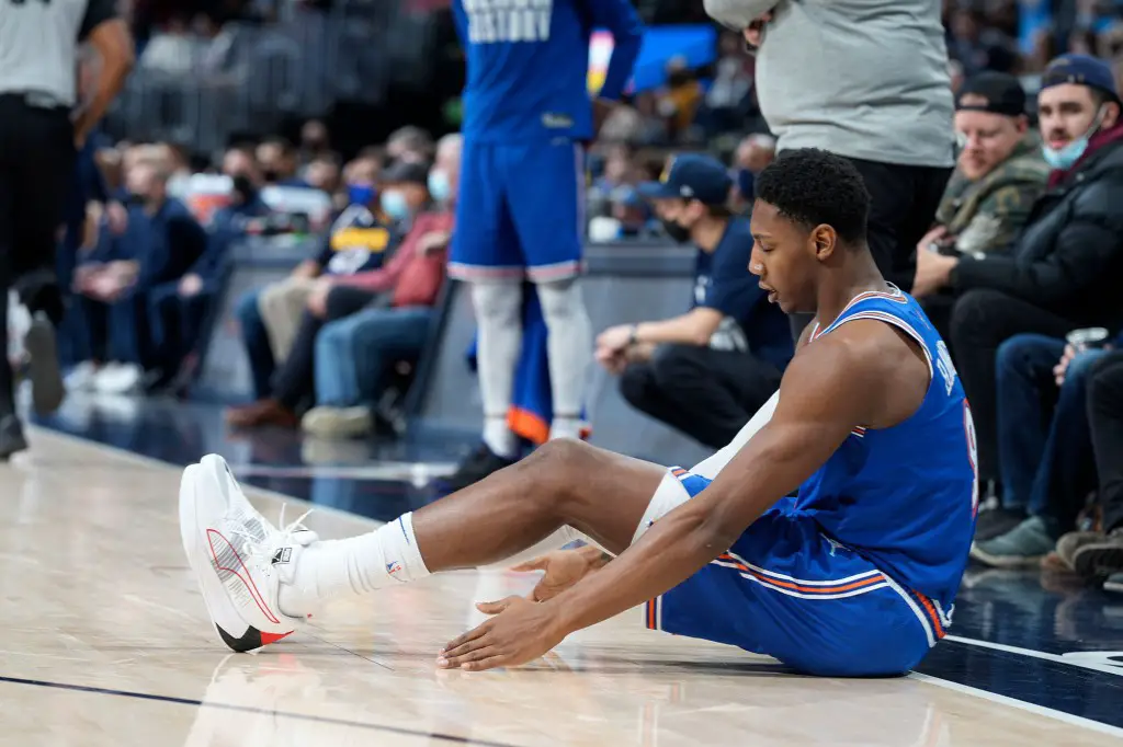Knicks’ RJ Barrett out for Warriors matchup with ankle sprain