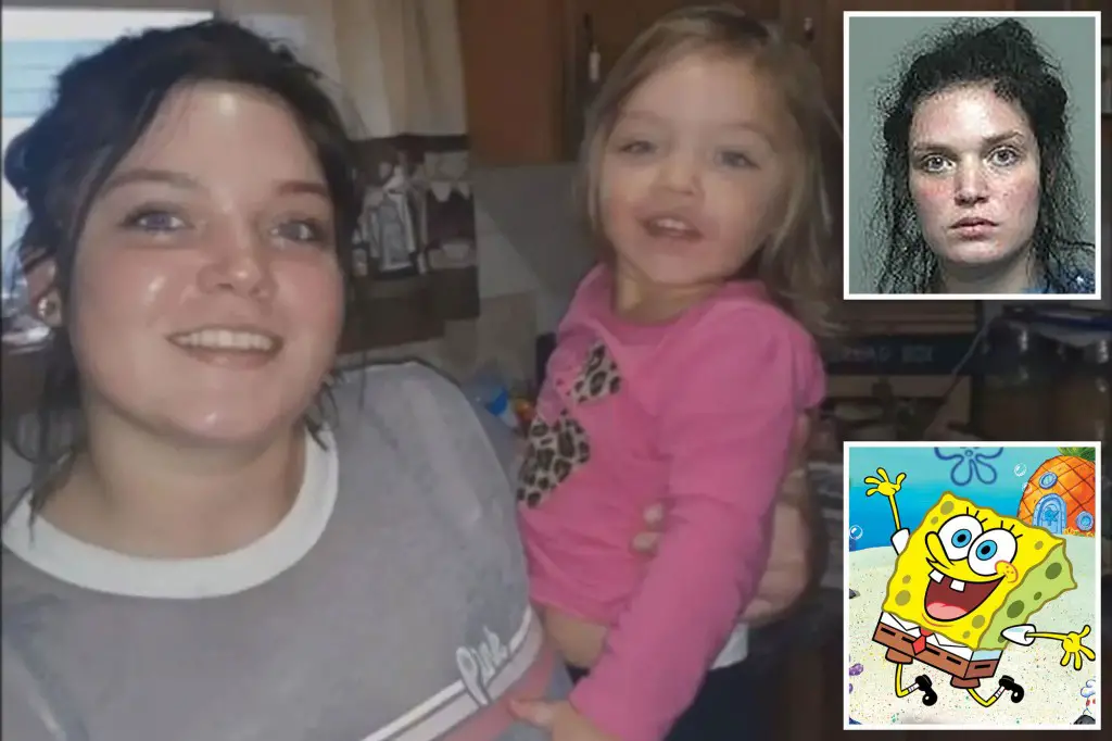 Michigan mom Justine Johnson accused of killing daughter Sutton Mosser after Spongebob told her to it
