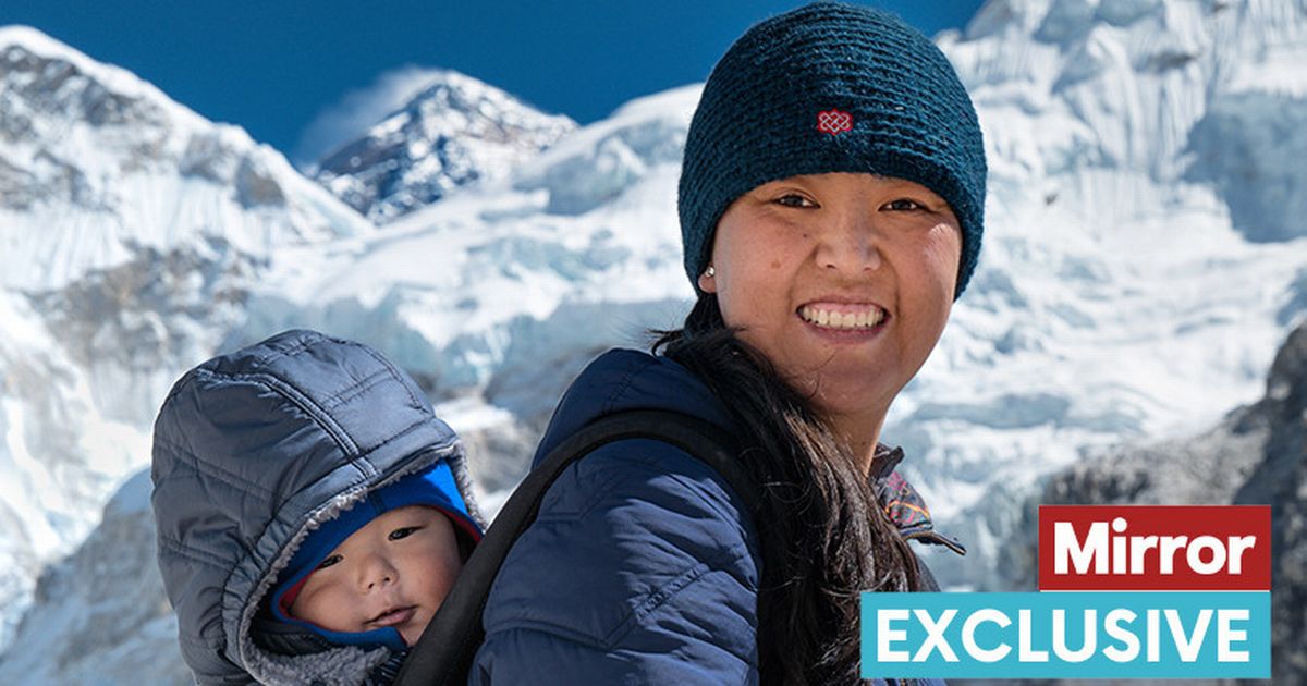 Mum climbs deadly 6,000m mountain to inspire her son to always 'follow his dreams'