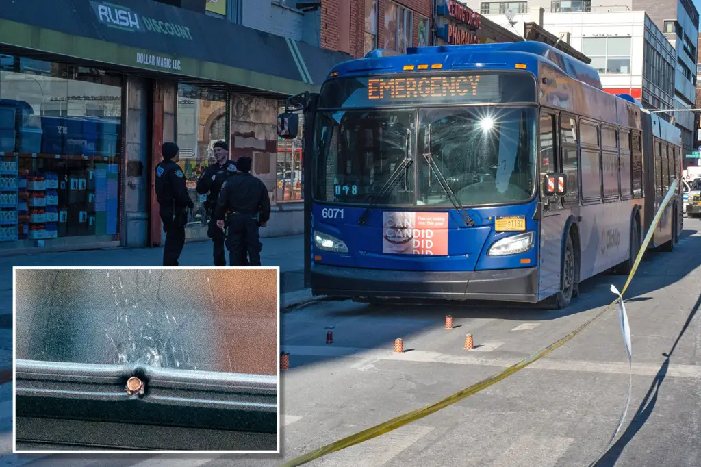 NYC bus hit by bullet that just misses rider — as some drivers seek bullet-proof vests