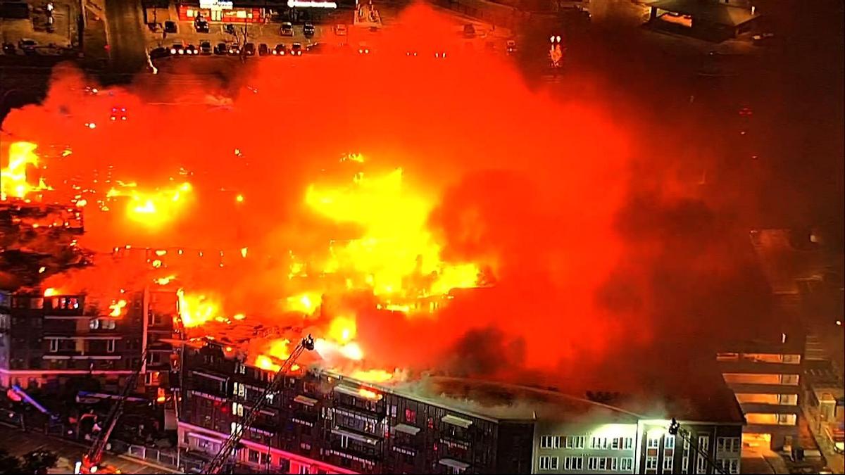 Oklahoma City fire torches empty building complex
