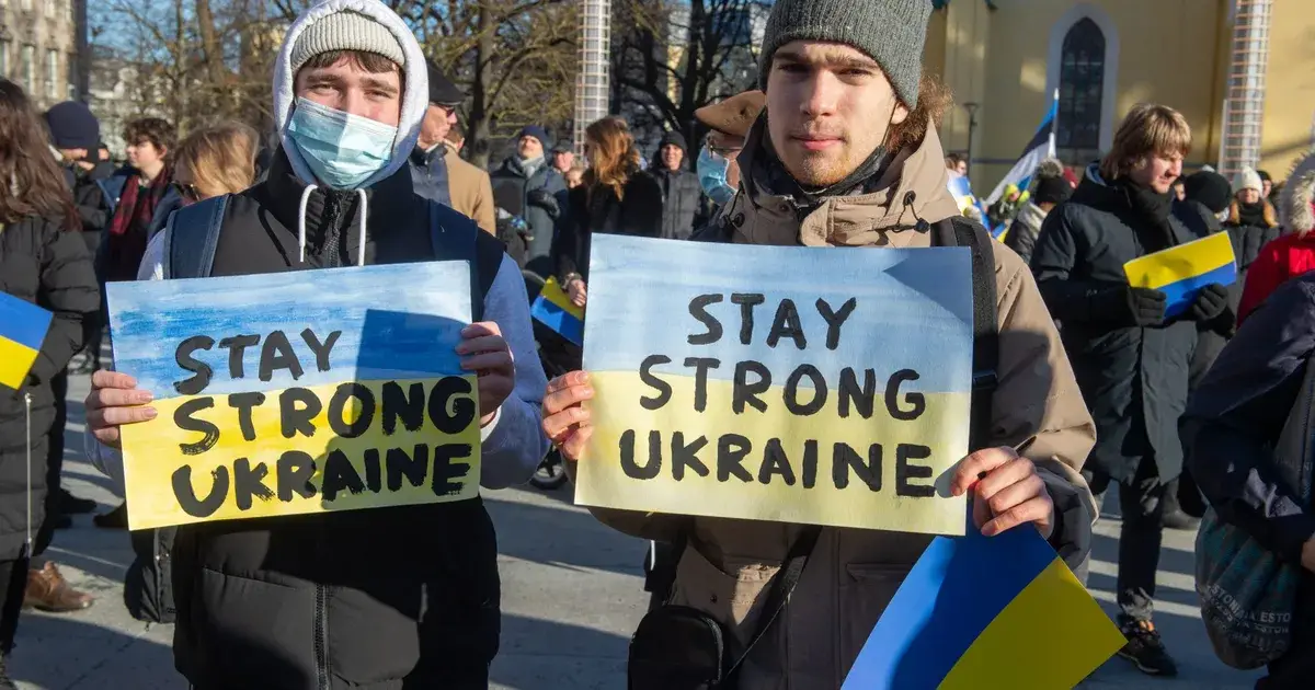 Protesters take to the streets across Europe to oppose invasion of Ukraine