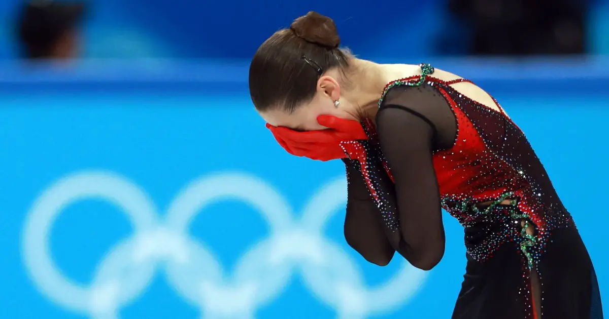 Russian figure skater falls to shock 4th in women's final after Winter Olympics doping saga