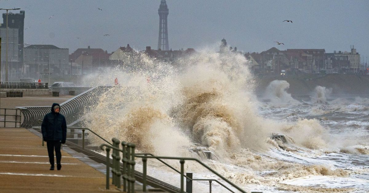 Storm Dudley in pictures as heavy rain and high winds batter the country