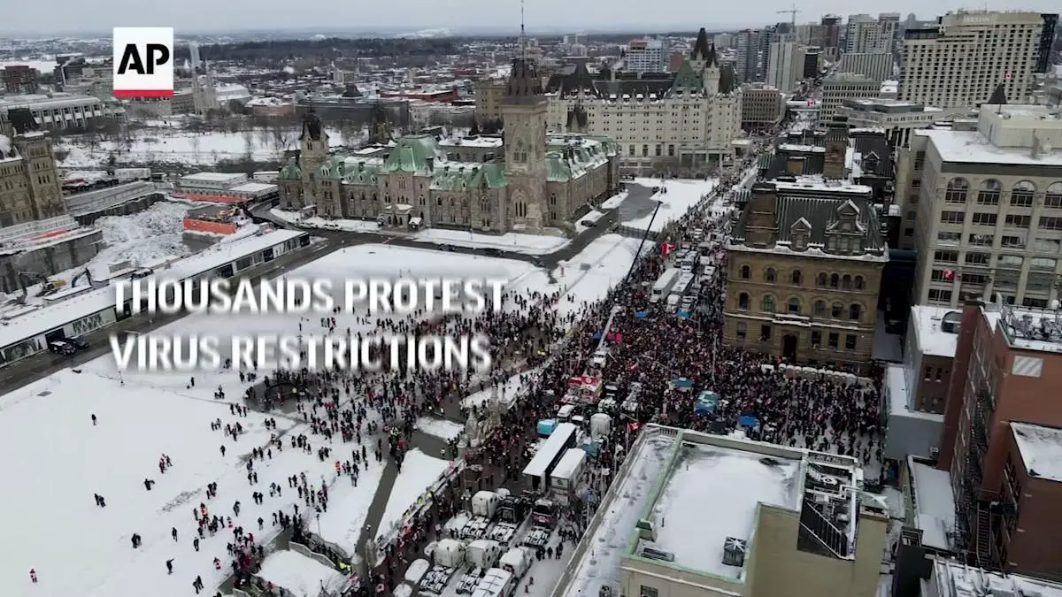 Thousands protest pandemic restrictions in Ottawa