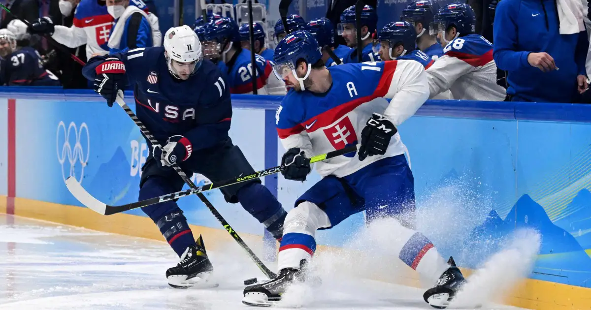 U.S. men’s hockey team eliminated in Olympics quarterfinals, falling to Slovakia in dramatic shootout
