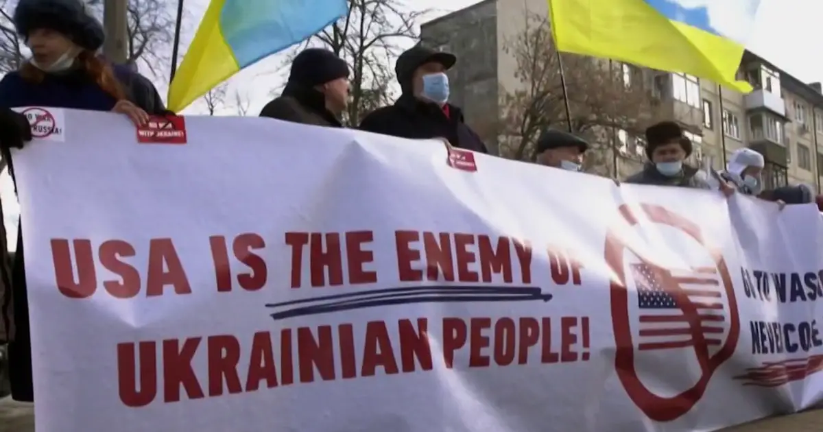 Ukrainians could have been paid to participate in anti-American protests