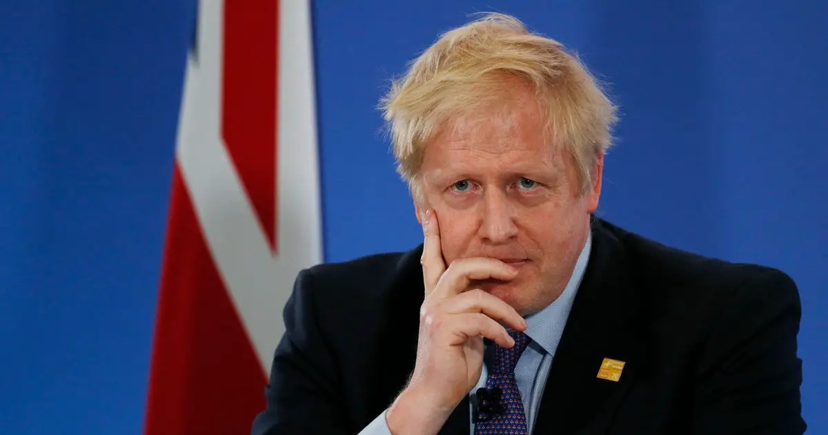 Boris Johnson has flown to Brussels, pictured here at a summit in 2019