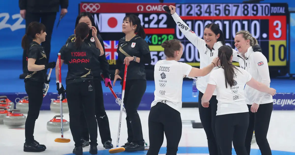 Women’s curling team wins Great Britain’s first gold on final day of Beijing Olympics