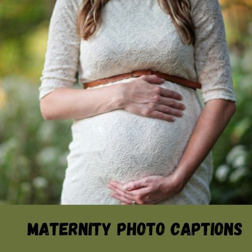 maternity photo captions