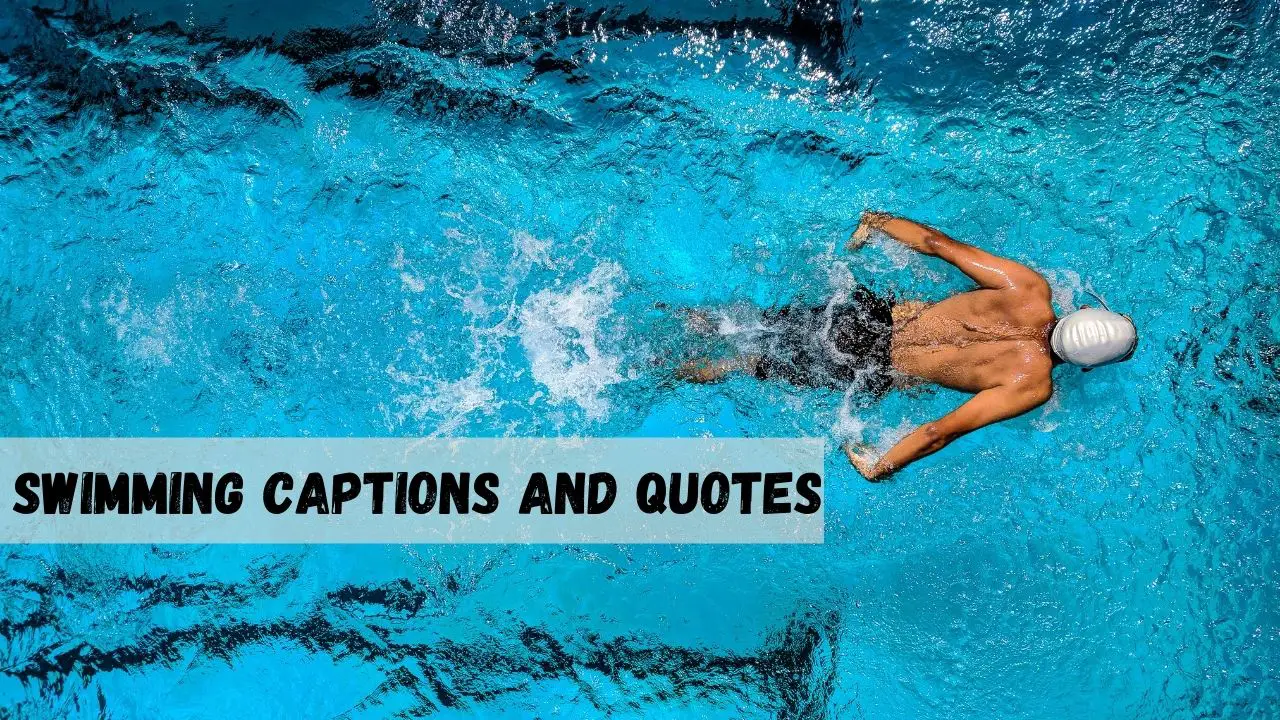 swimming captions and quotes