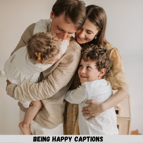 being happy captions