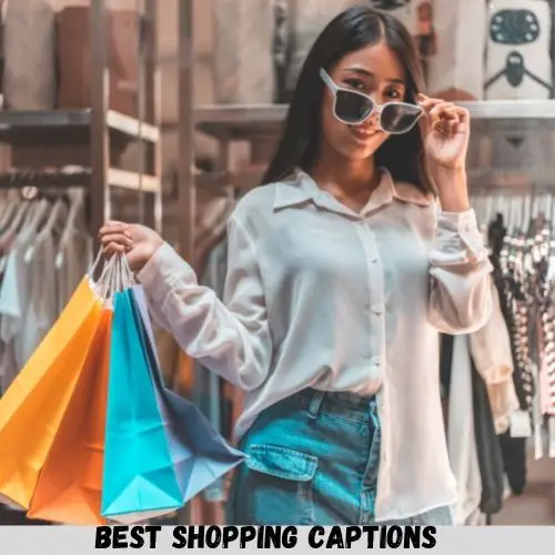 shopping captions