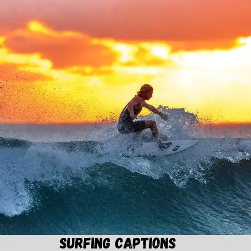 surfing captions