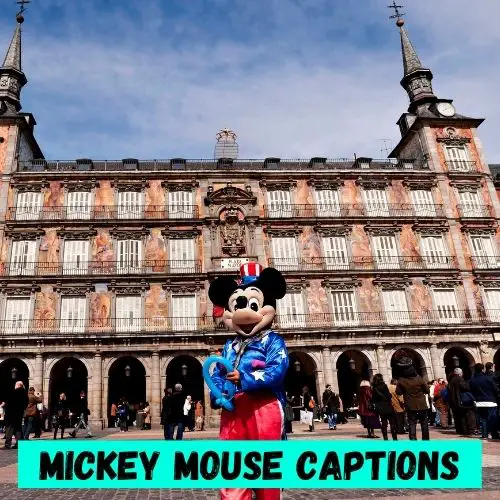 mickey mouse caption