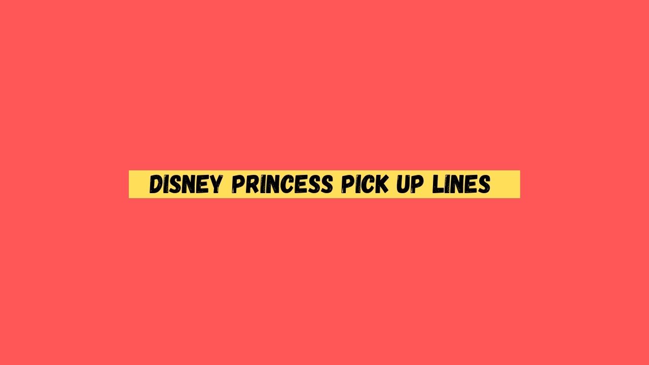 Disney Princess Pick up Lines