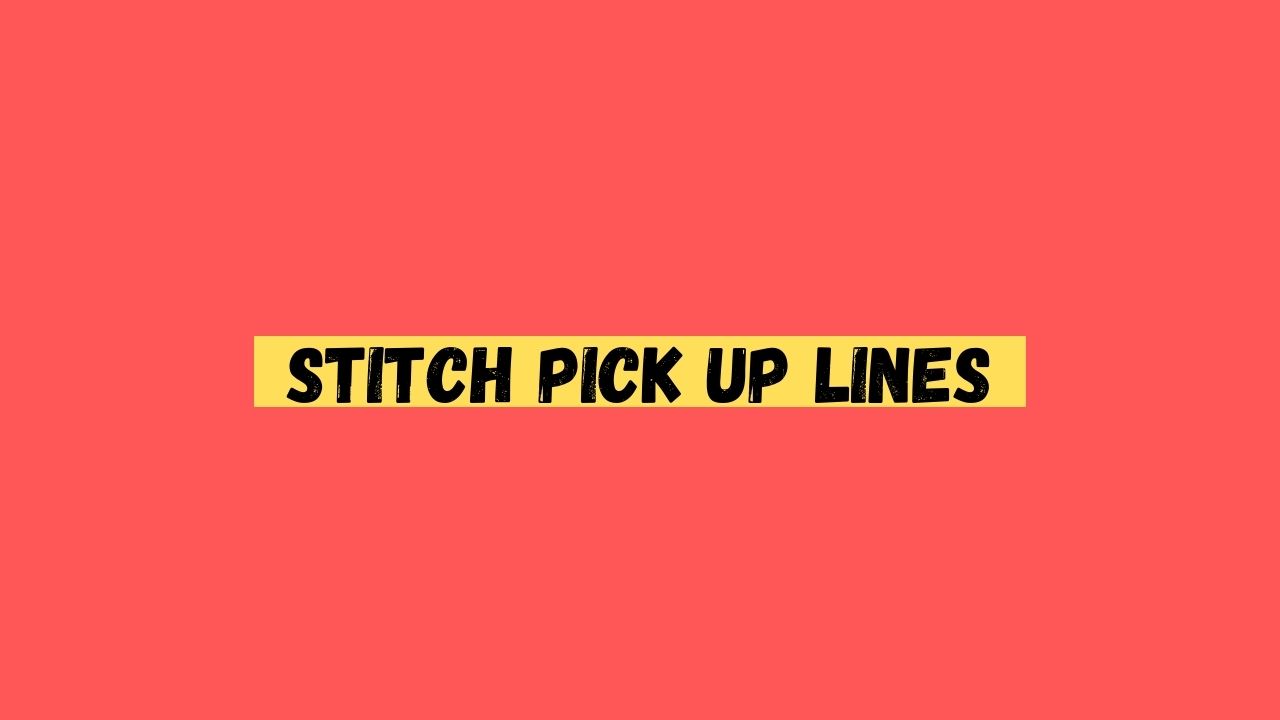 Stitch Pick up Lines