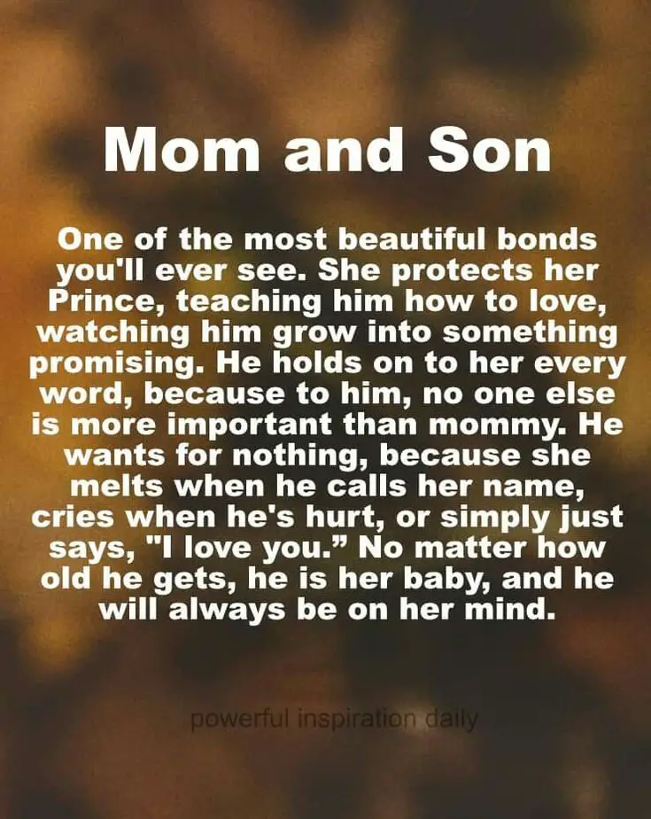 Ultimate Collection of Mom and Son Captions, Quotes 3