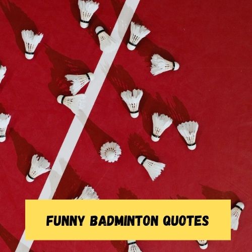 Funny Badminton Quotes